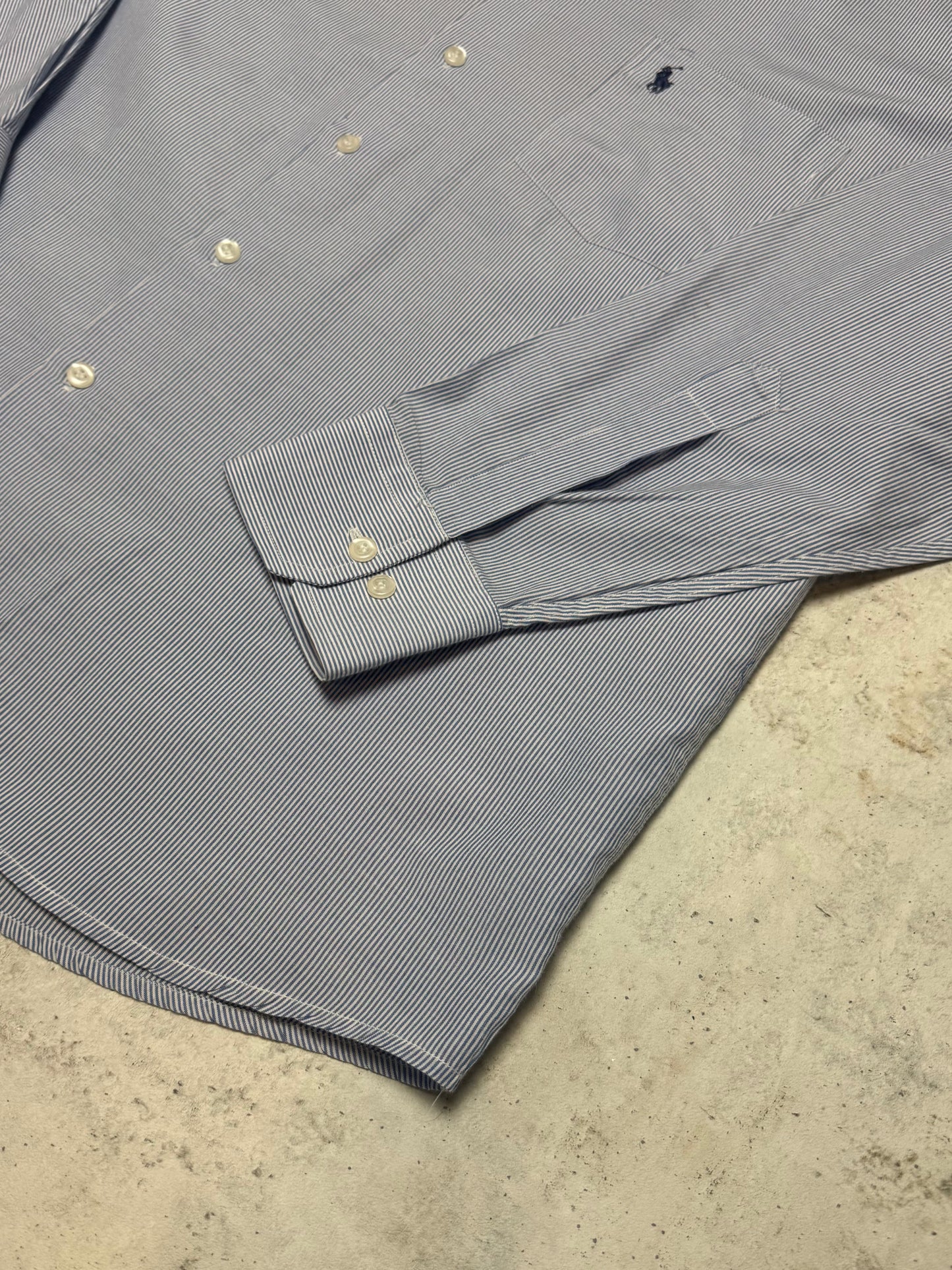 Ralph Lauren Hemd Blau/Weiß L