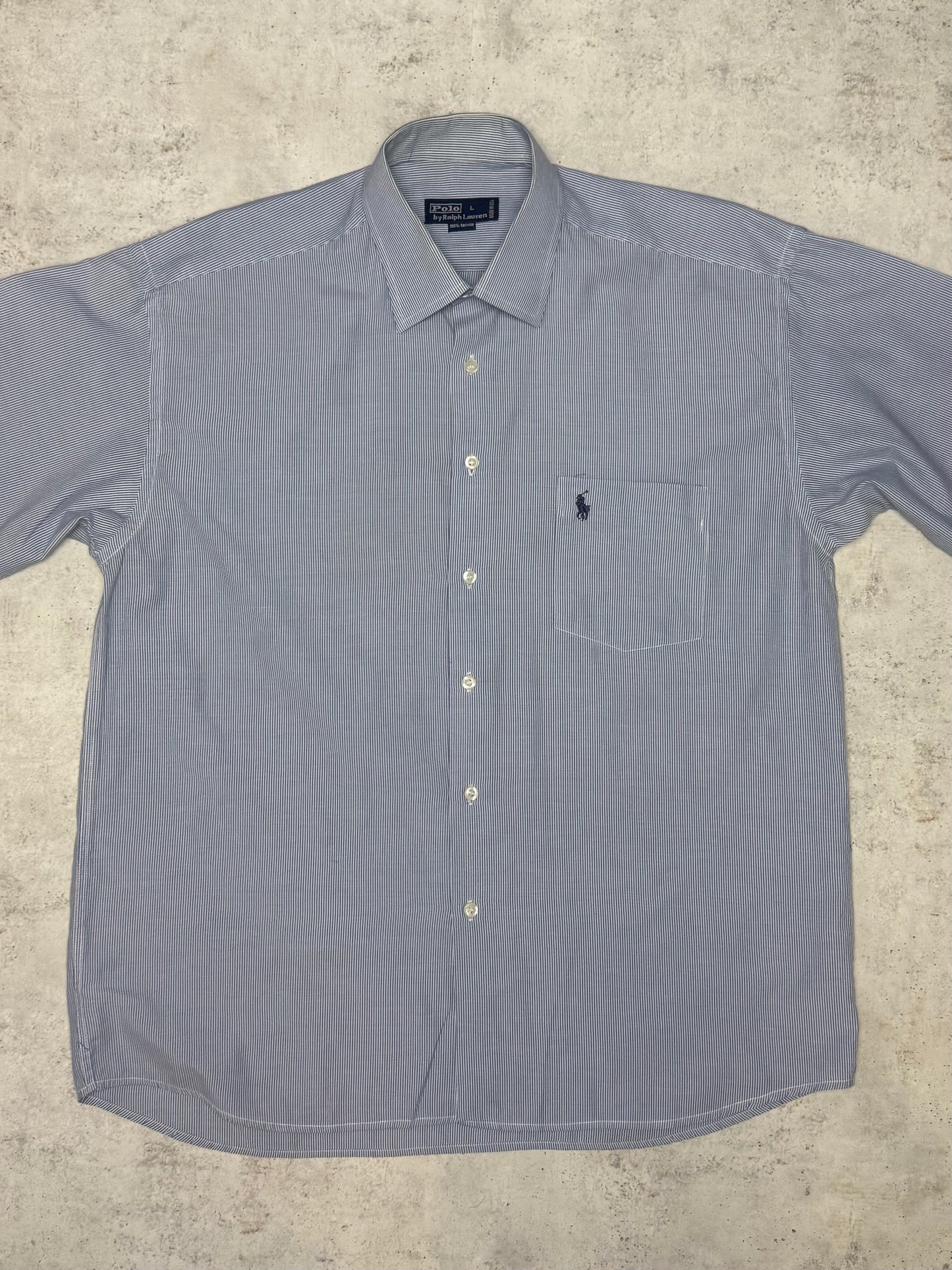 Ralph Lauren Hemd Blau/Weiß L