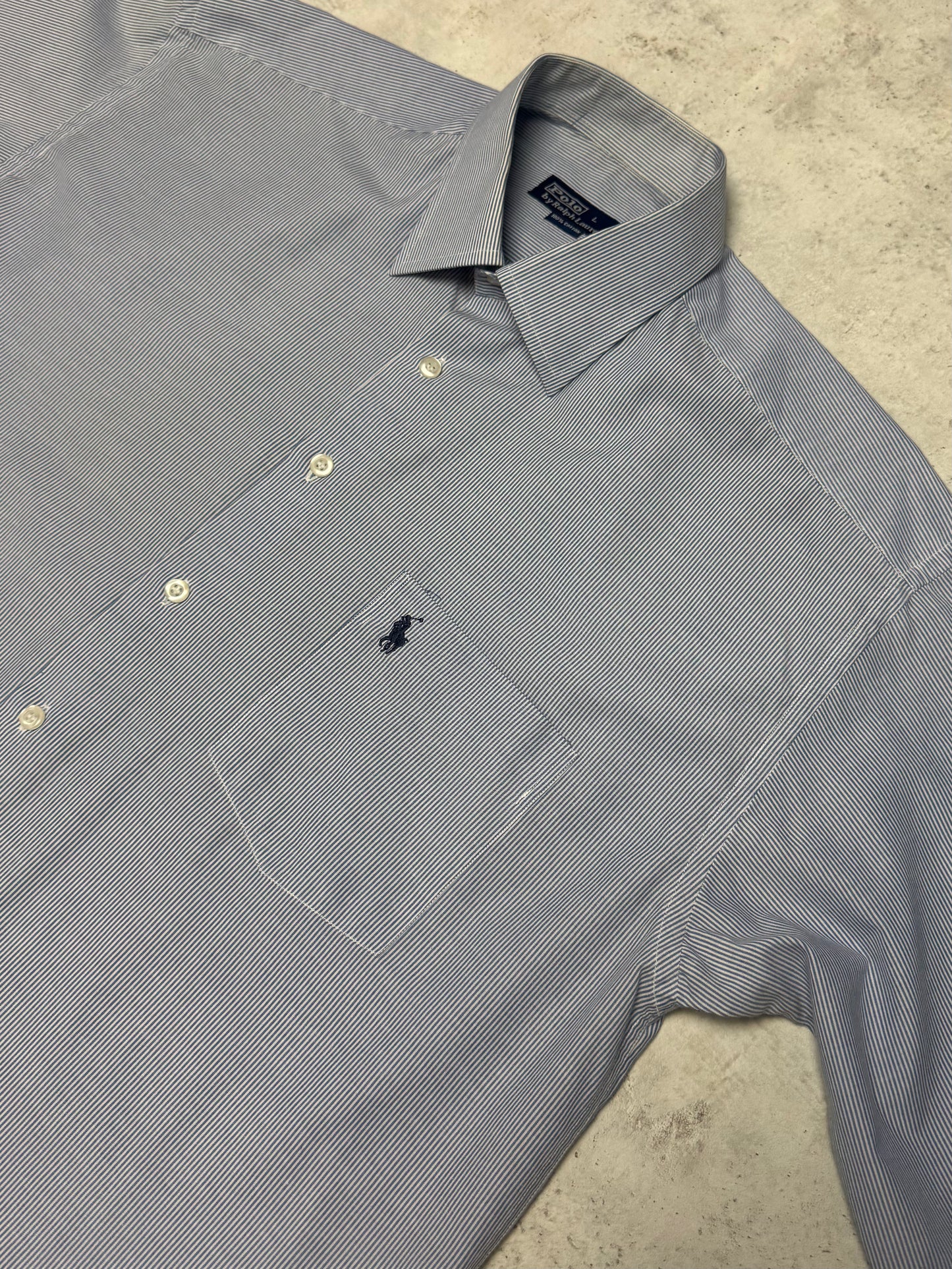 Ralph Lauren Hemd Blau/Weiß L