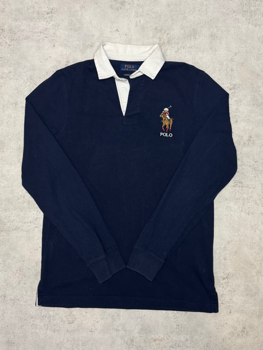 Ralph Lauren Poloshirt Lang Dunkelblau S