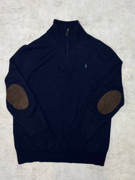 Ralph Lauren Quarter-Zip Dunkelblau M