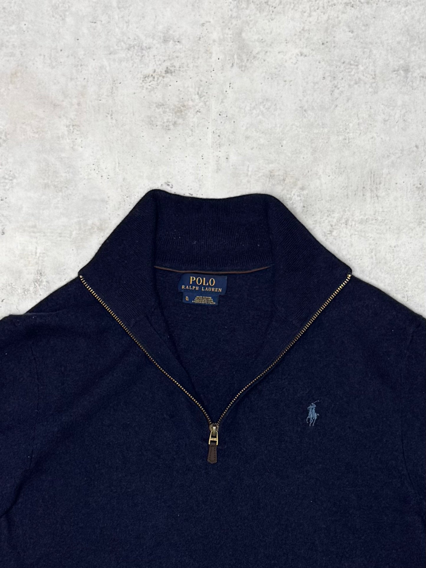 Ralph Lauren Quarter-Zip Dunkelblau M
