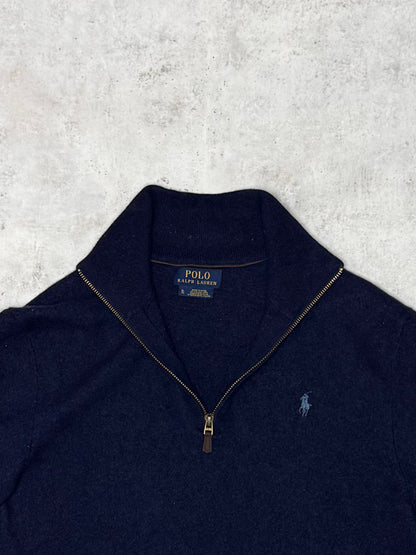 Ralph Lauren Quarter-Zip Dunkelblau M